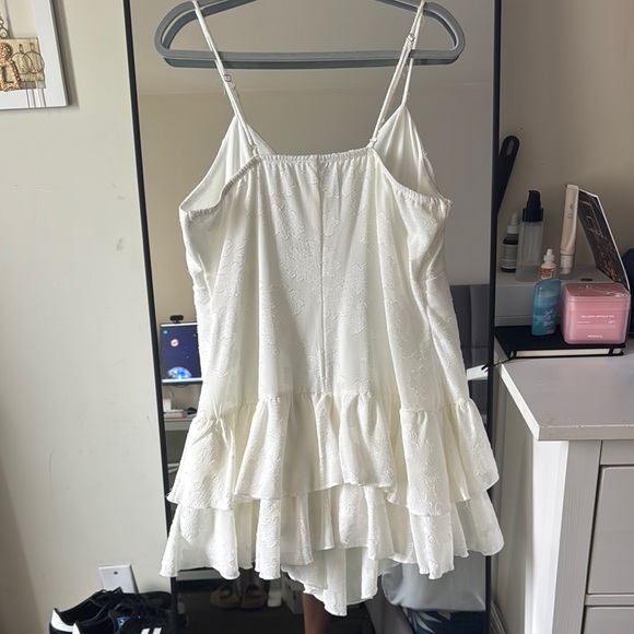 White Ruffle Dress - Picture 3 of 4